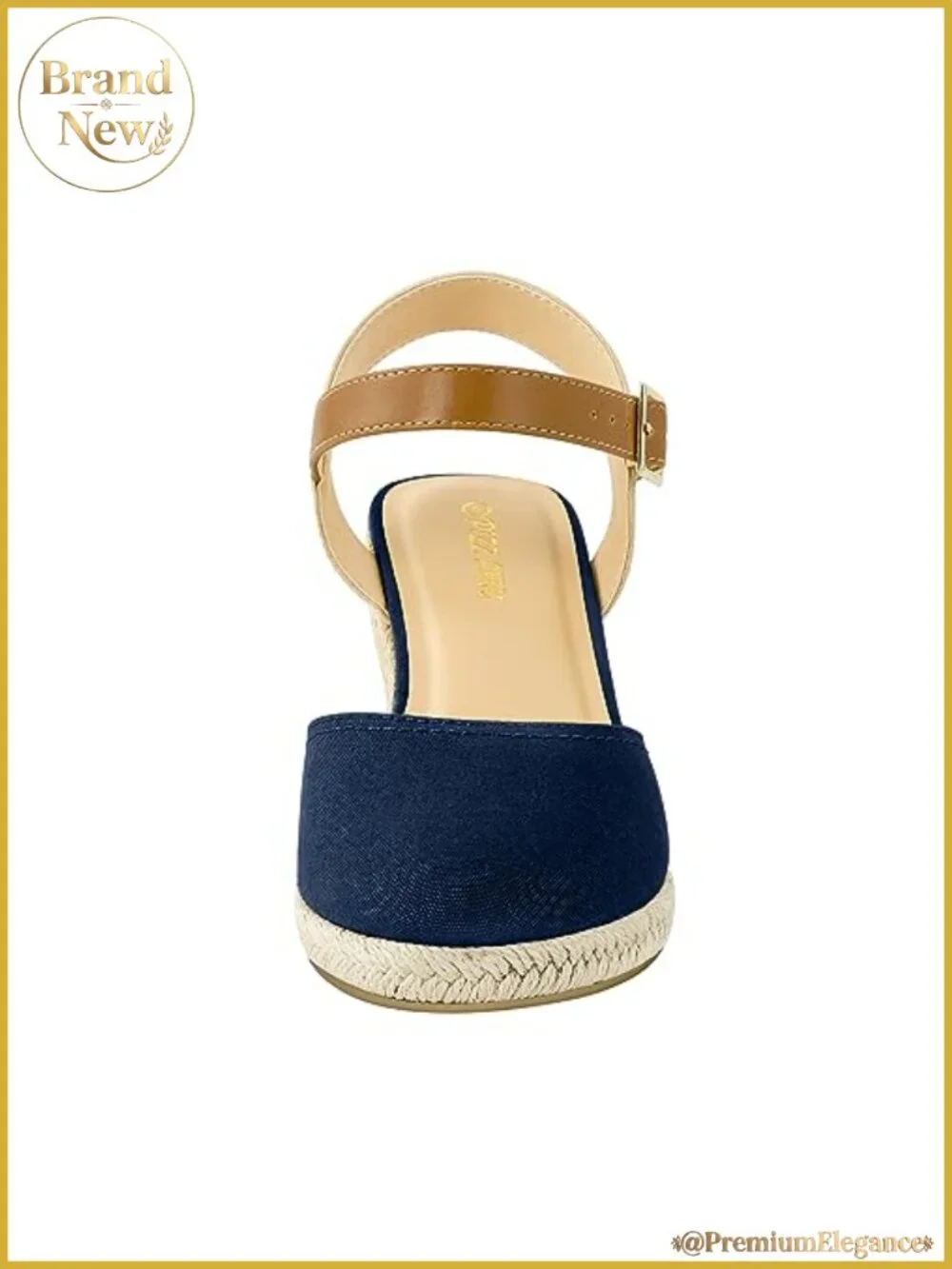 Espadrille Low Wedge Sandals Buckle Ankle Strap Close Toe Summer Platform Shoes